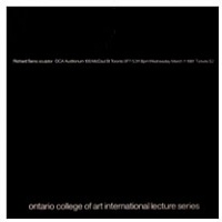 Richard Serra Lecture Series