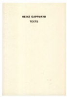 Heinz Gappmayr:&#160;Texts
