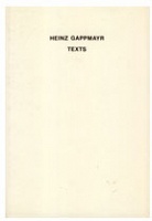 Heinz Gappmayr:&#160;Texts