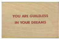Wooden Postcard: You Are Guileless 