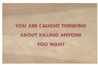 Wooden Postcard: You Are Caught 
