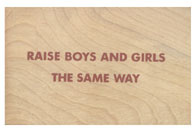 Wooden Postcard: Raise Boys 
