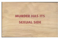Wooden Postcard: Murder 