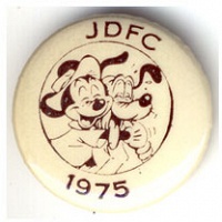 JDFC 1975 Mickey and Pluto Button