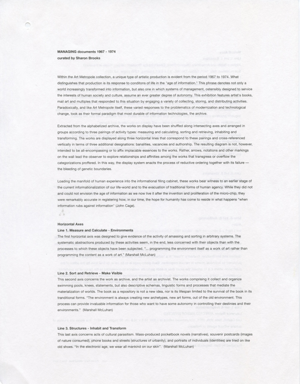 MANAGING documents 1967-1974 (page)