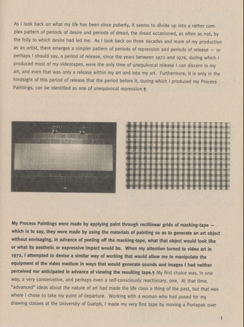 Sex, Lies and Lawn Grass and Notes for Video Art (page) 