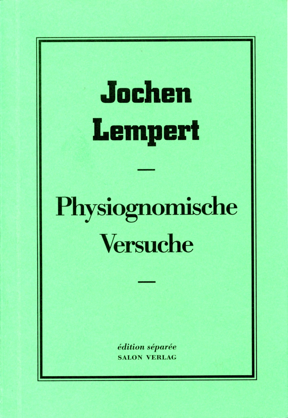 Physiognomische Versuche