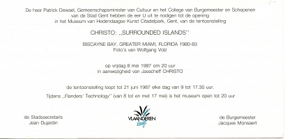 Christo “Surrounded Islands“ Invitation