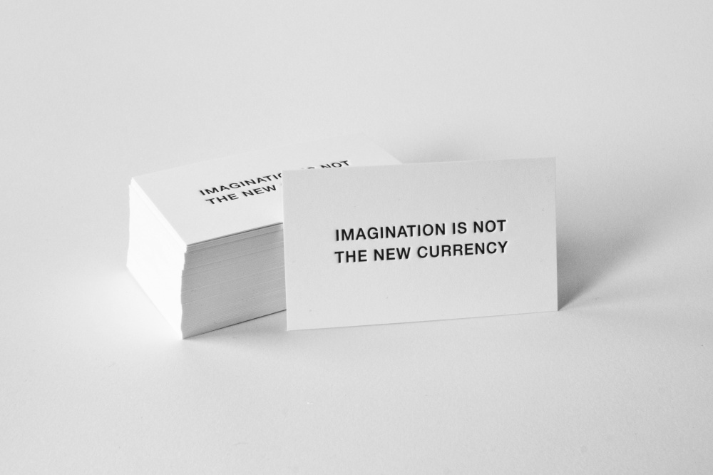 Imagination is Not the New Currency