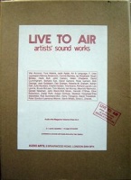 Vito Acconci: Live To Air: Artists’ sound works&#160;box