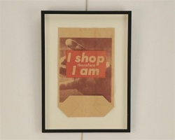 I Shop Therefore I Am: Framed Bag