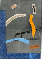 Lili Huston-Herterich: Cyanotype J Cloth with Unique Silver Gelatin Print