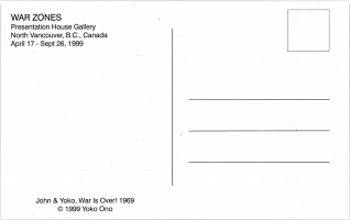 Yoko Ono: War is over: Postcard from War&#160;Zones