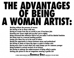 Guerrilla Girls: The Advantages of Being a Woman&#160;Artist