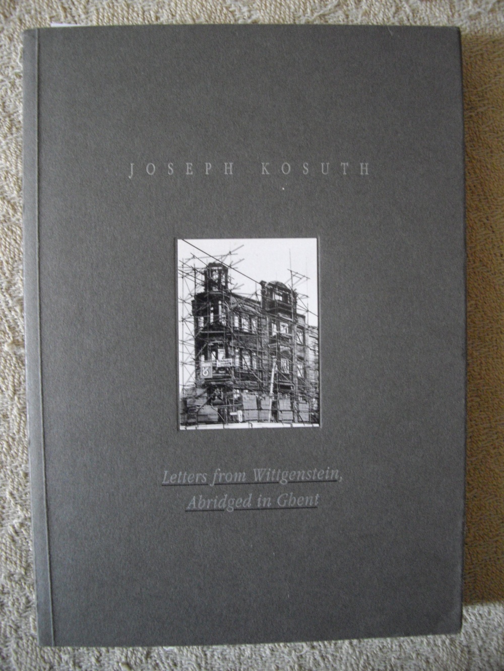 Joseph Kosuth Letters From Wittgenstein