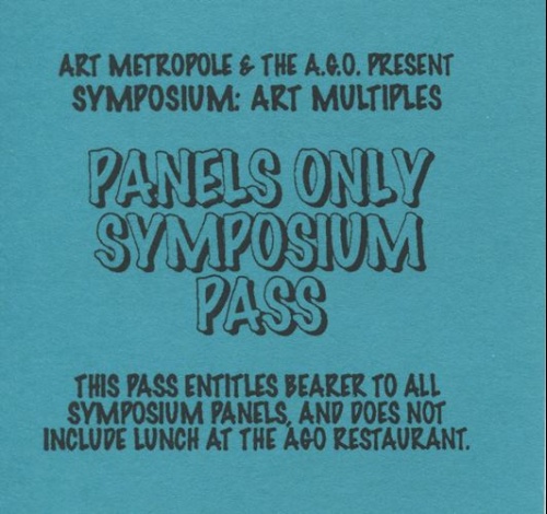 Symposium on Art Multiples