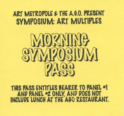 Symposium on Art Multiples