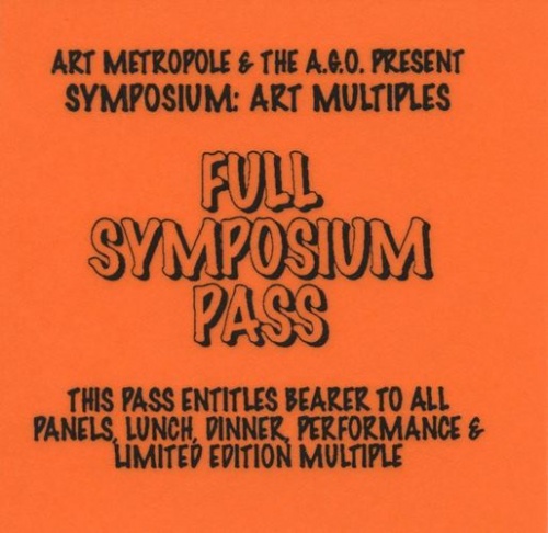 Symposium on Art Multiples