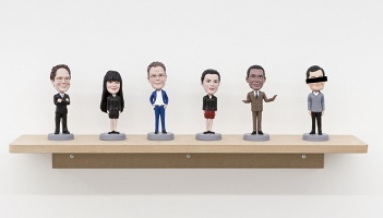 Bill Burns: Art World Bobblehead Doll&#160;Set