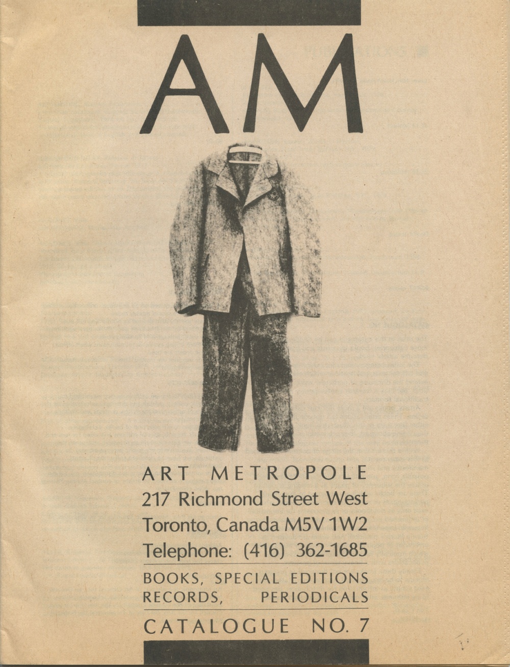 Art Metropole. Books, Special Editions, Records, Periodicals, Ca