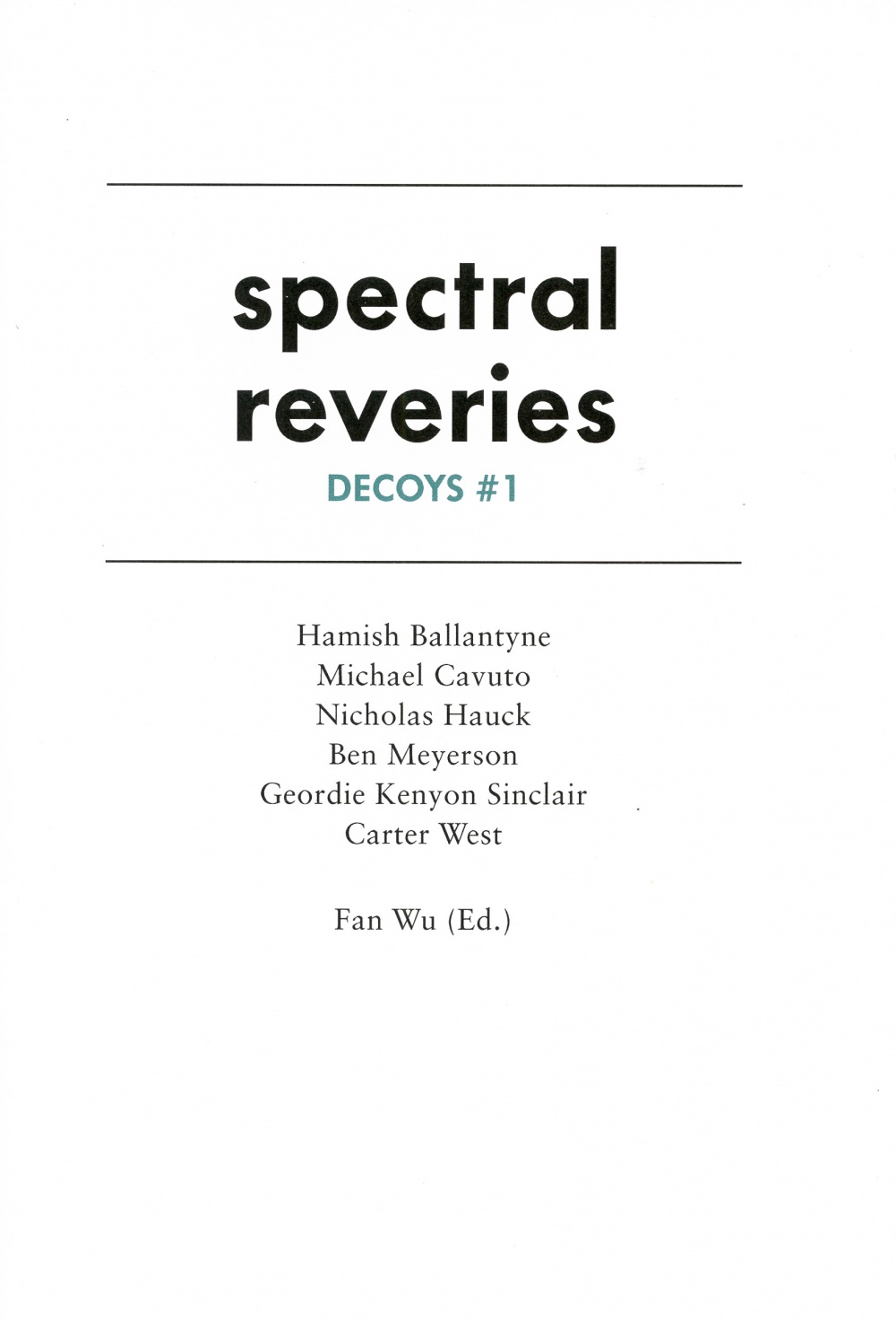 Spectral Reveries