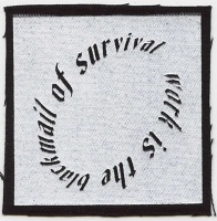 Jacqueline Lachance: Work is the blackmail of survival (circle&#160;patch)