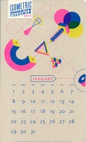 Isometric Risograph Calendar 2017