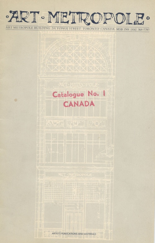 AMP7401 Art Metropole. Catalogue No. 1 CANADA. Artists Publicati