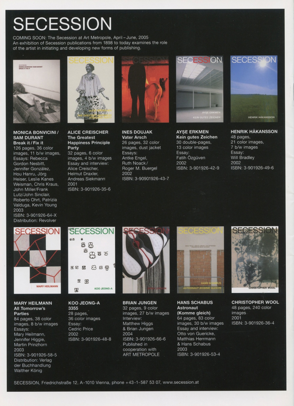 AMP0403 deFILE (vol. #1, no. #2, fall 2004), ““Selected Photogra