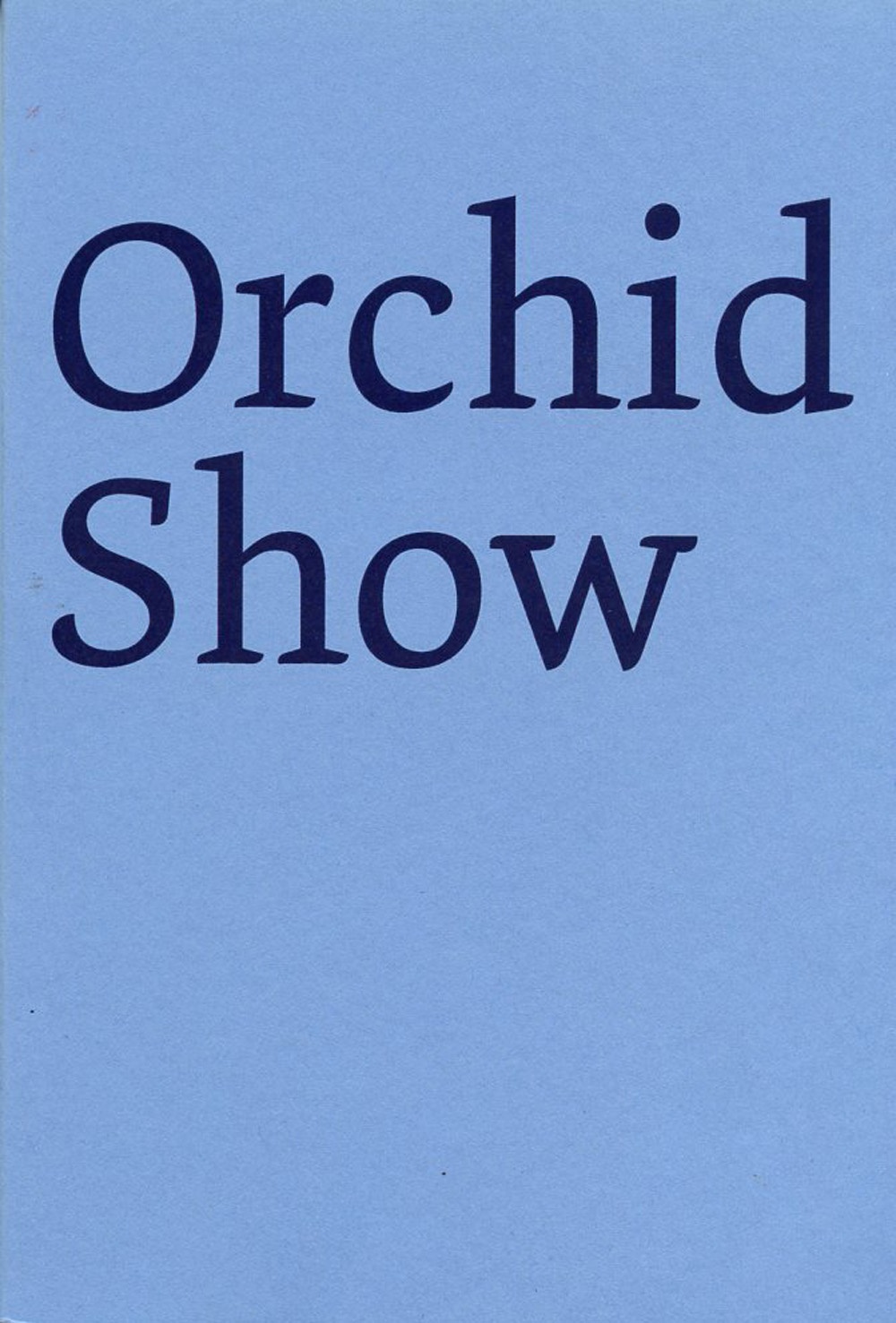 Derek Sullivan Orchid Show