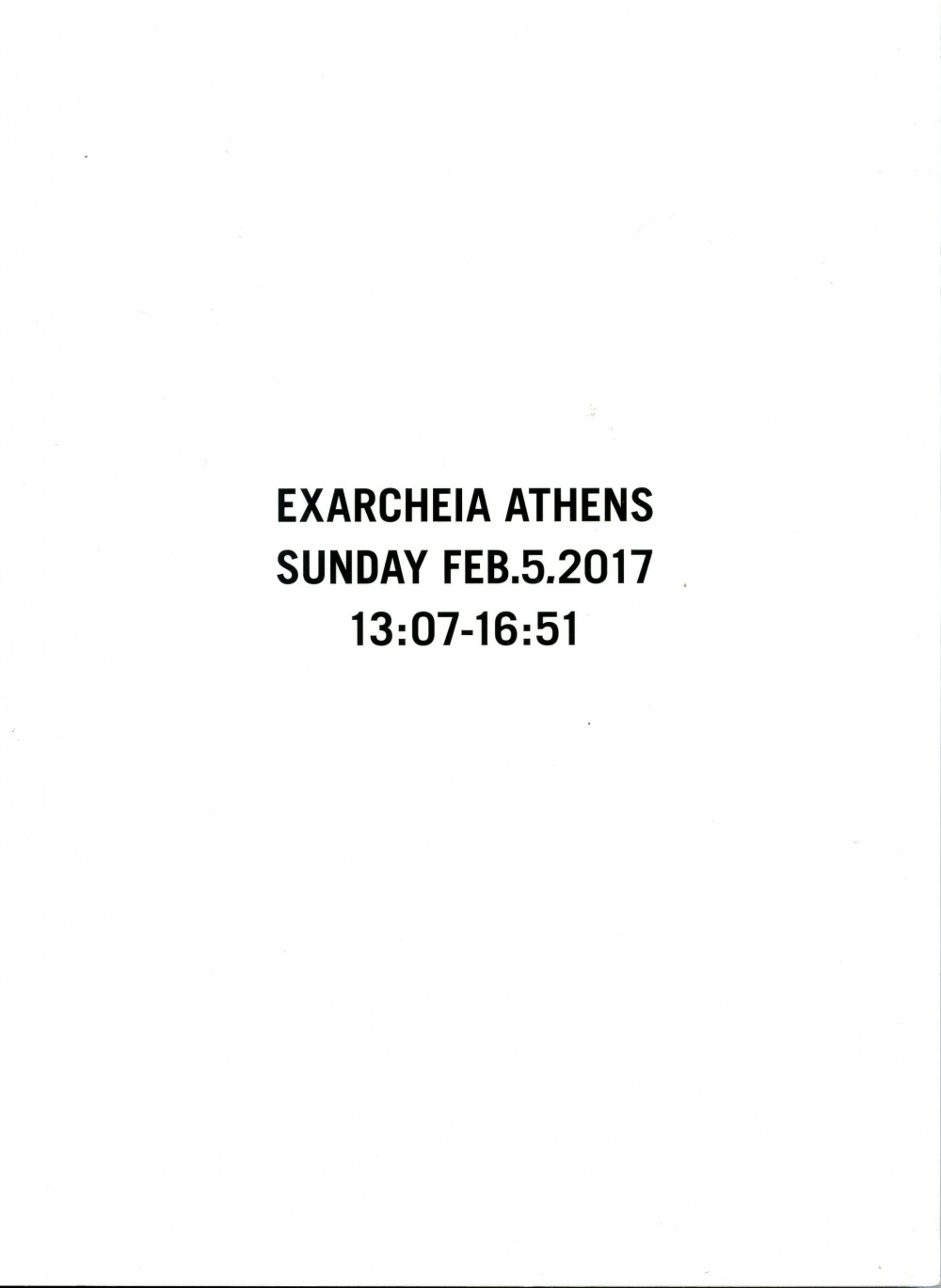 Exarcheia Athens Sunday Feb.5.2017 13:07-16:51