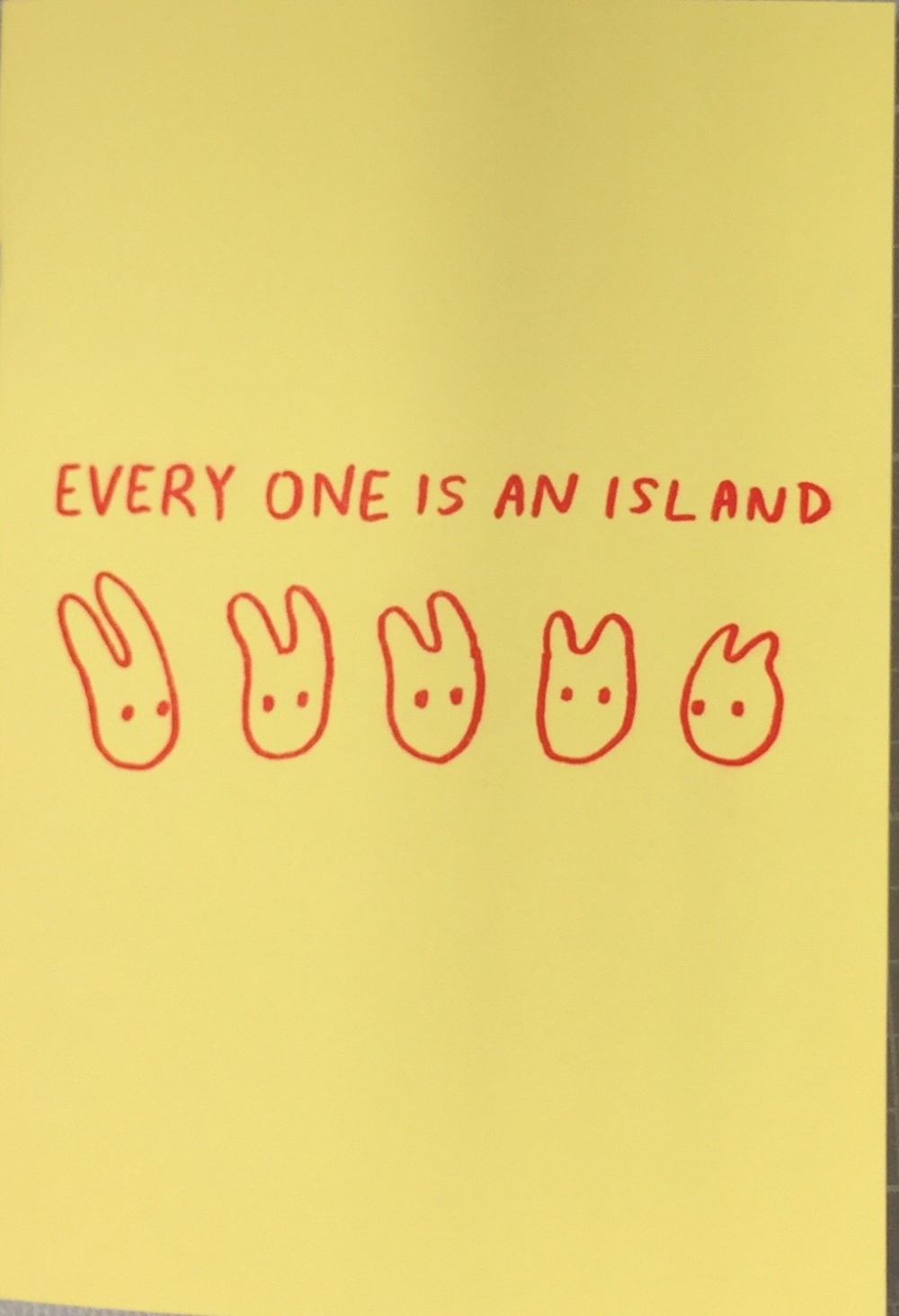 every one is an island