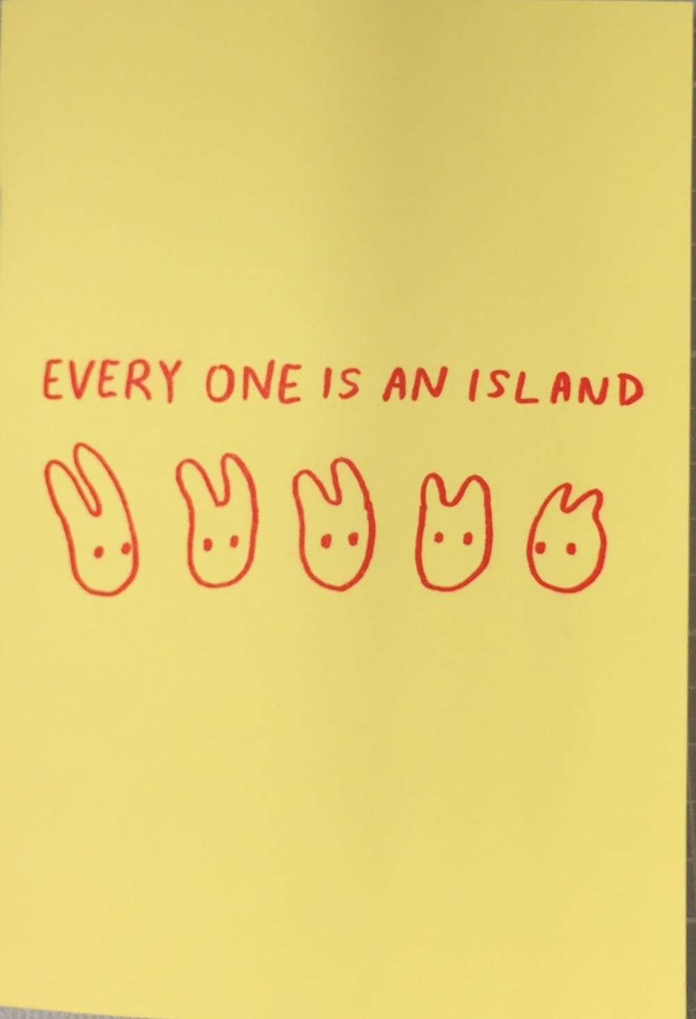 every one is an island