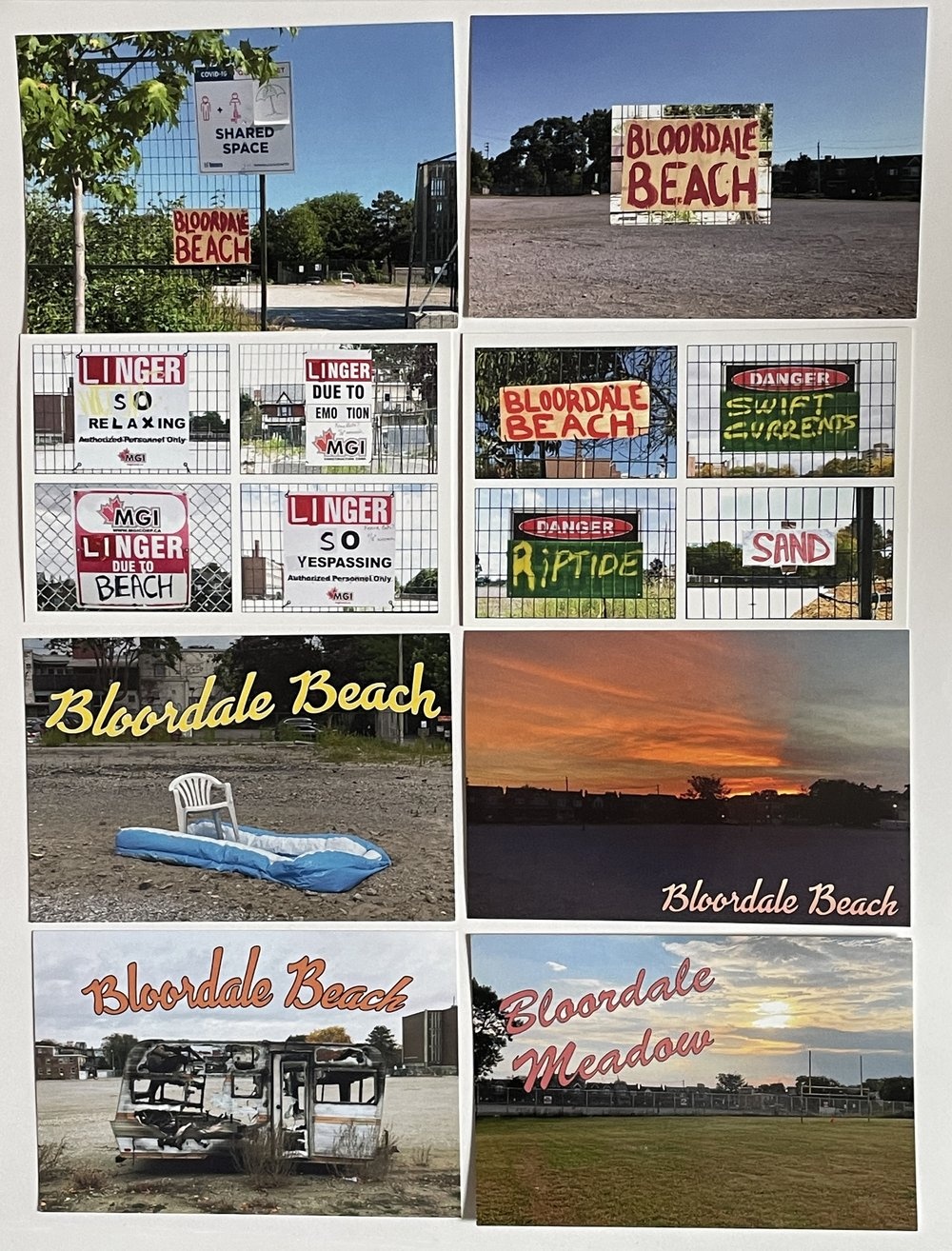 Bloordale Beach Set of 8 Postcards