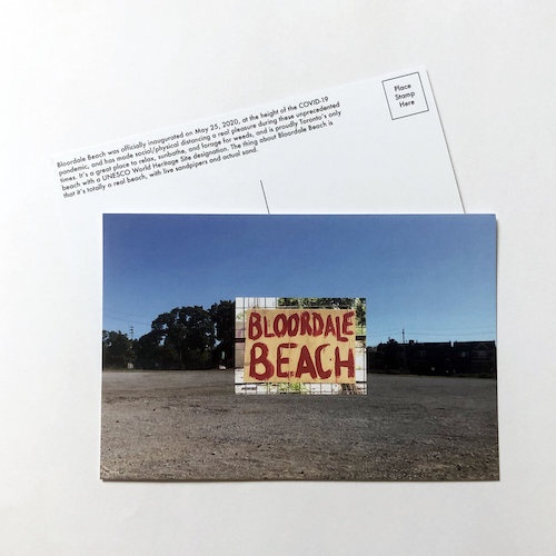 Bloordale Beach Postcard - Sign