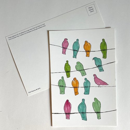 Pigeons of Bloordale Postcard