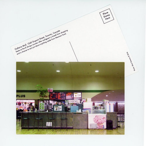 Galleria Mall Postcard - El Amigo Food Counter
