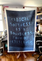 Radical Softness as a Boundless Form of Resistance - Satin Fabric&#160;Print