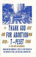 THANK GOD FOR ABORTION TYPESET ZINE