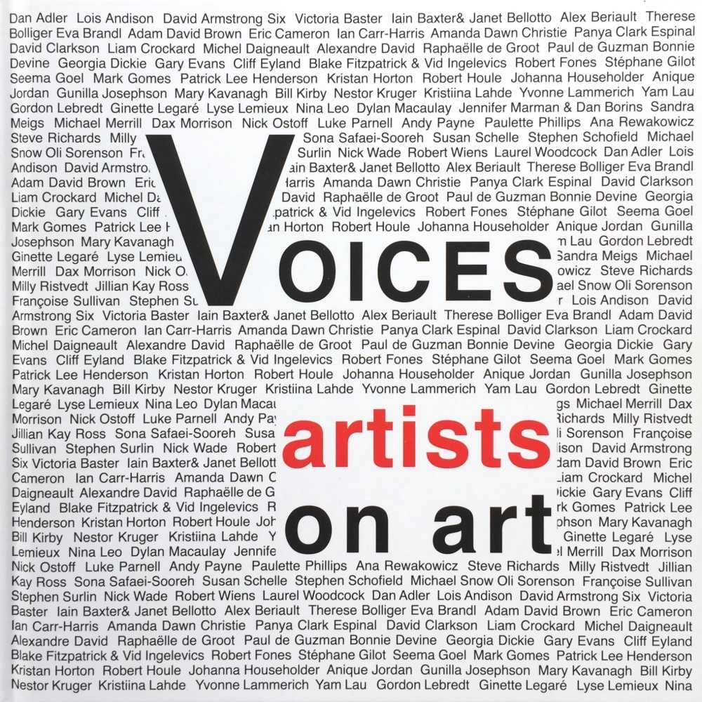 Voices: artists on art