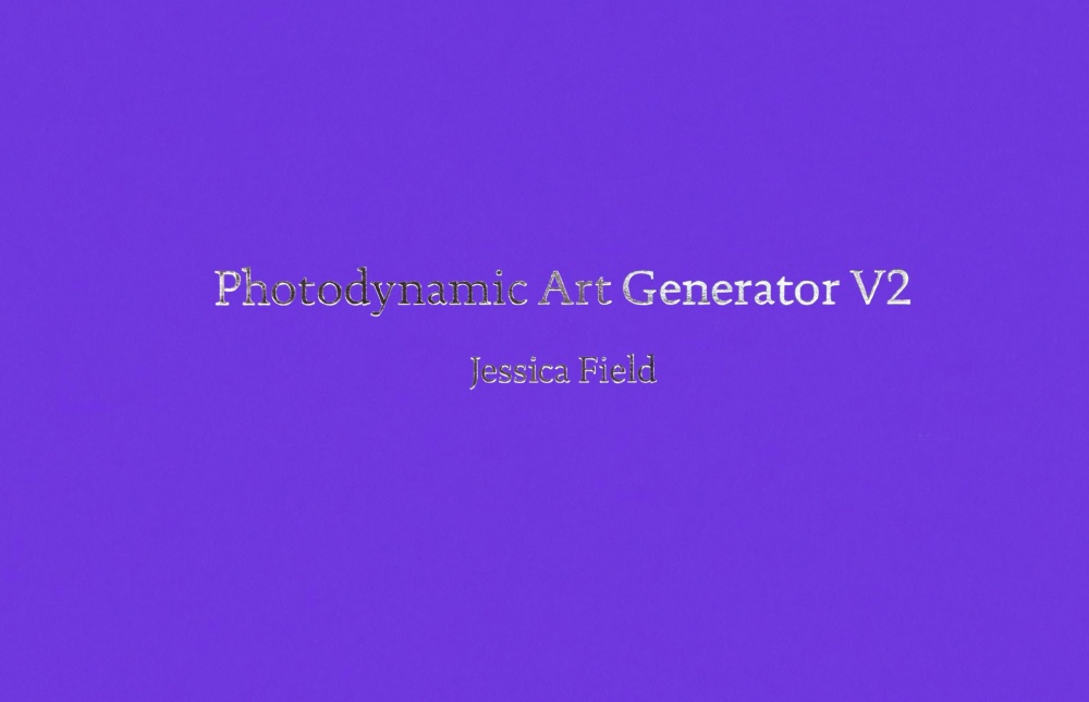 Photodynamic Art Generator V2