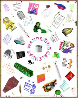 HaeAhn Paul Kwon Kajander and Brennan Kelly: Wandering Calendar (Tea&#160;Towel)