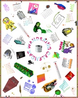 HaeAhn Paul Kwon Kajander and Brennan Kelly: Wandering Calendar (Tea&#160;Towel)