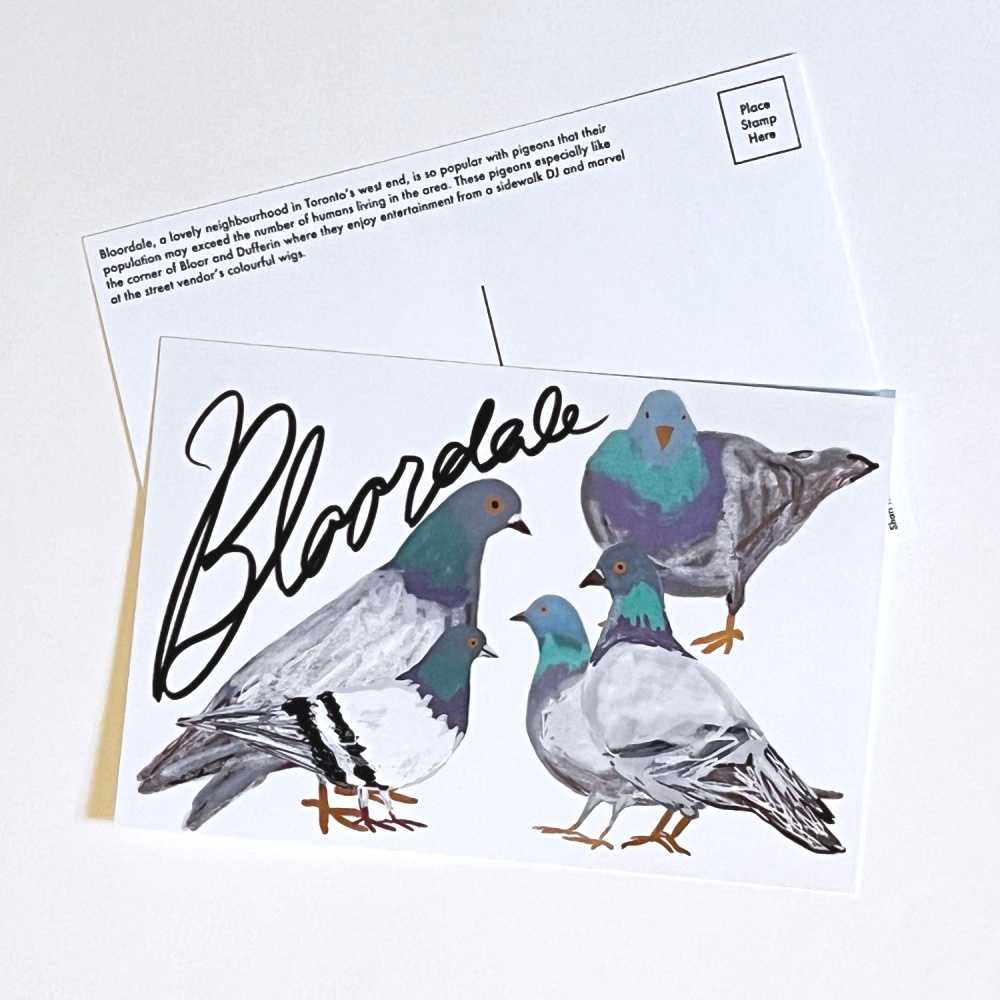 Bloordale Pigeons Postcard: Regular Pigeons