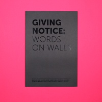 Peter Dykhuis: Giving Notice: Words on&#160;Walls