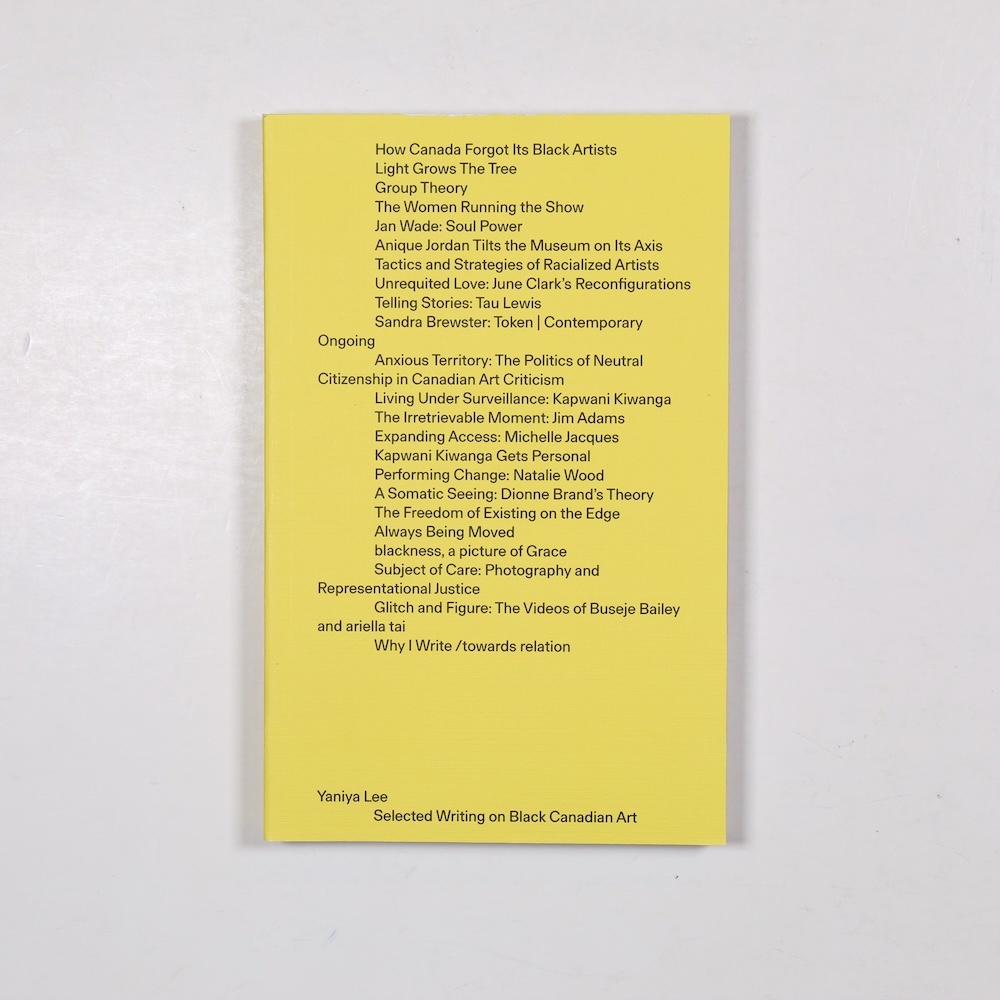 Selected Writing on Black Canadian Art