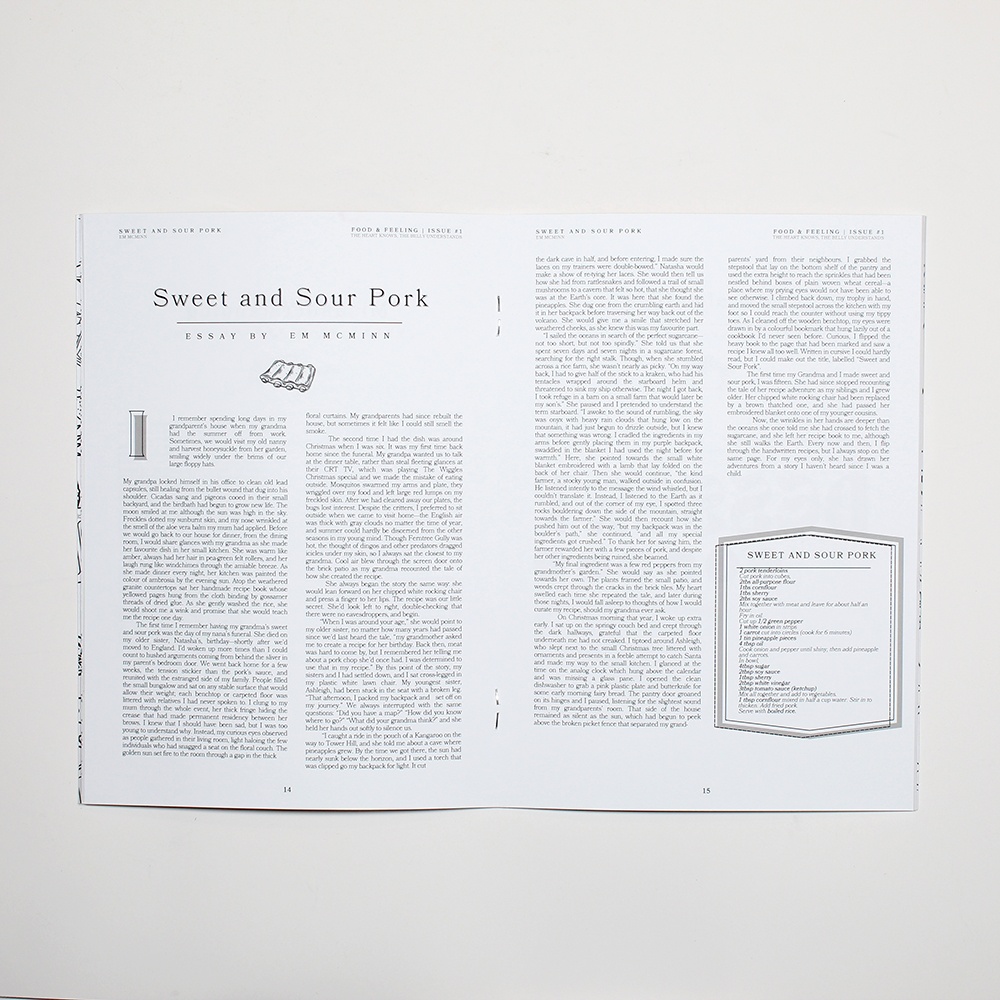 Food & Feeling Zine: Issue 1