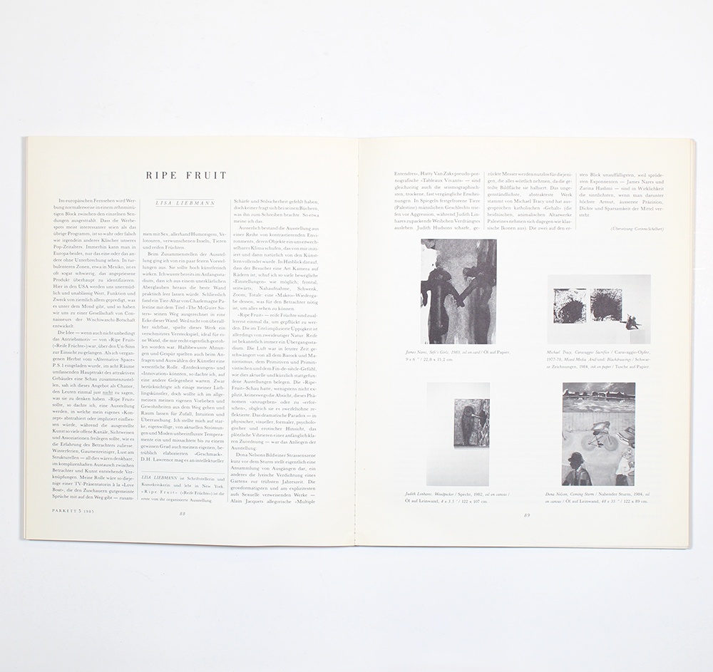 Parkett Vol. 5 - 1985 Eric Fischl