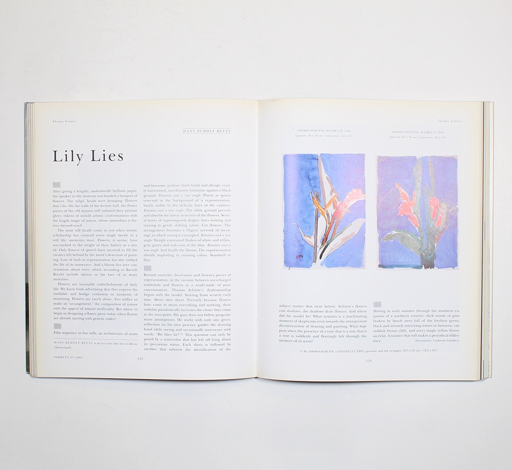 Parkett Vol. 47 - 1996 Tony Oursler, Raymond Pettibon, Thomas Sc