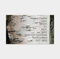 Marlene Creates and Matthew Hollett: Larch, Spruce, Fir, Birch, Hand, Blast Hole Pond Road, Newfoundland 2007–2026.